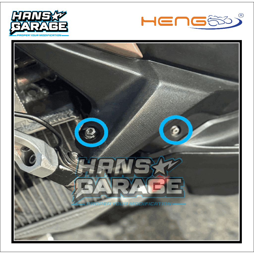 BAUT DEKAT FOOTSTEP HONDA VARIO 125 KZR, ORIGINAL HENG (2PCS)