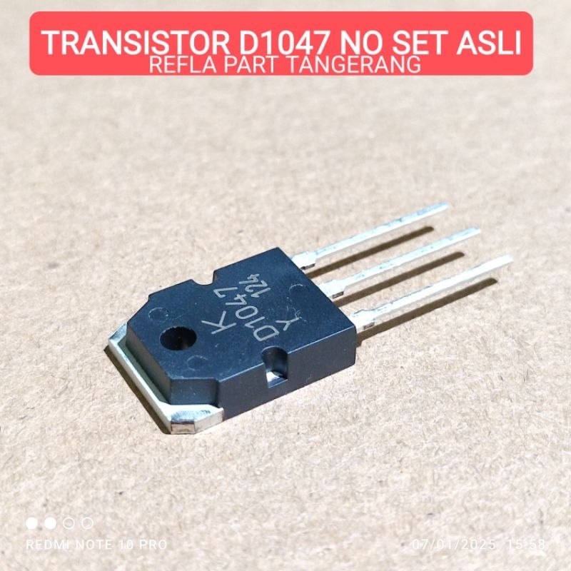 TRANSISTOR D1047 2SD1047 TR D 1047 NPN ASLI