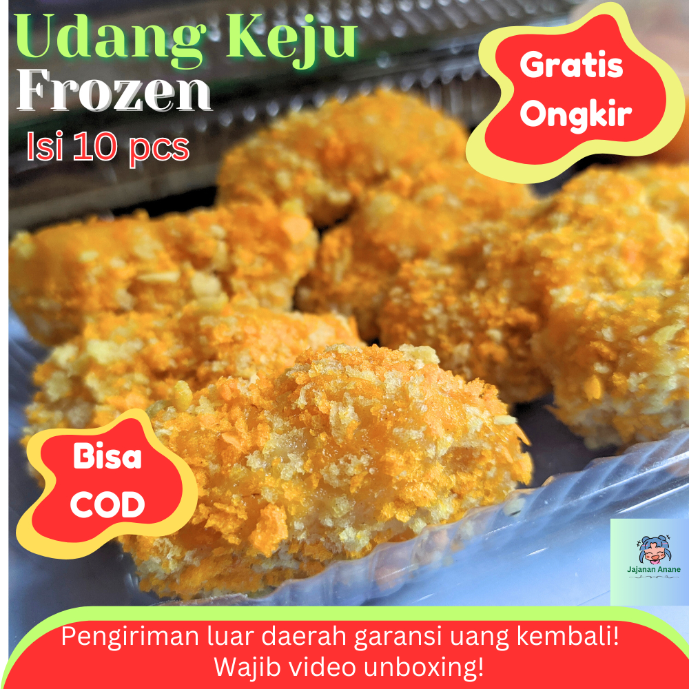 

Udang Keju Mozarella 10 pcs Homemade Frozen Food Crispy & Lumer Ala Gacoan Siap Goreng