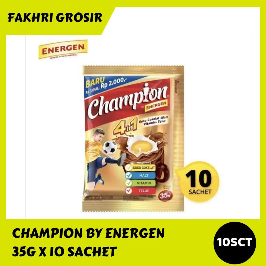 

CHAMPION BY ENERGEN 1RENCENG ISI 10PCS