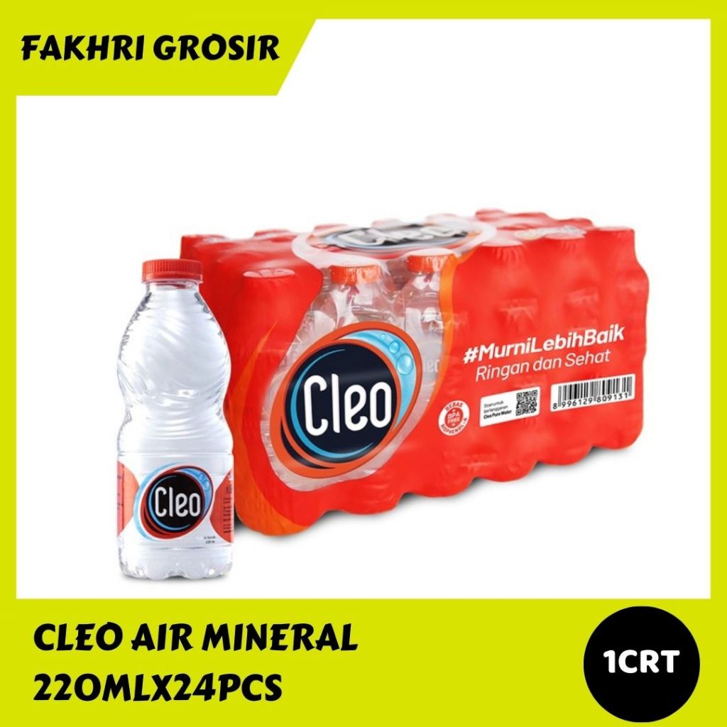 

CLEO Air Mineral / Air Minum botol 220ml(ISI 24PCS)