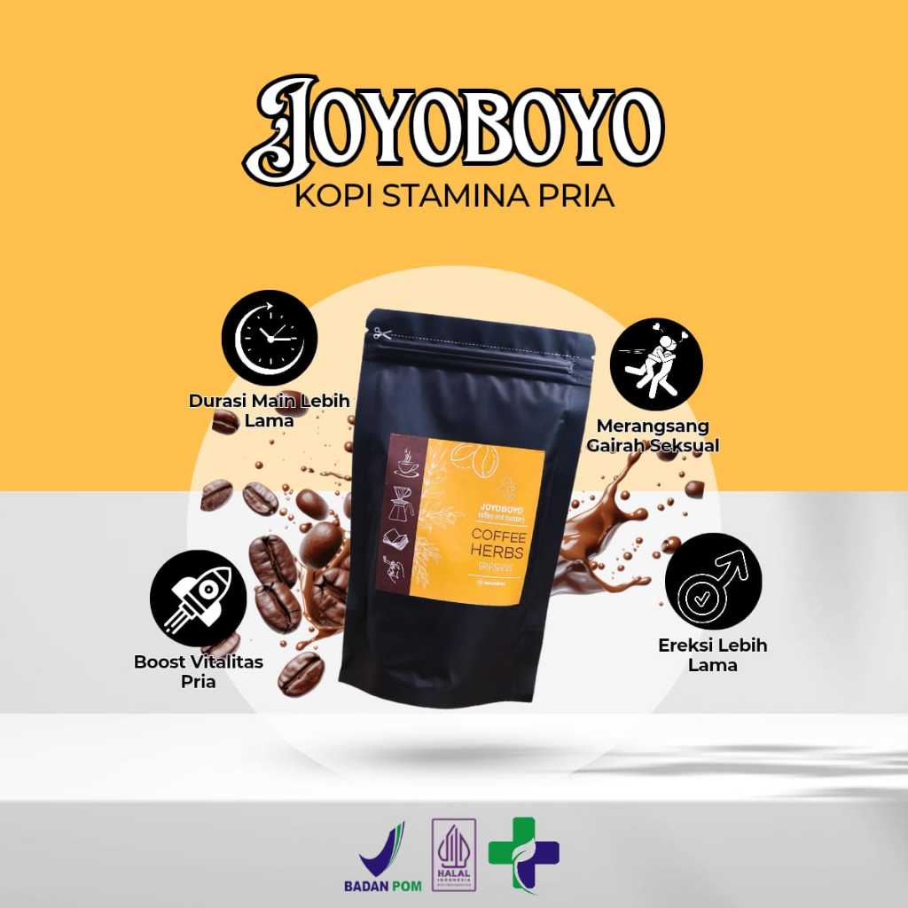 

JOYOBOYO Kopi Kuat Pria Tahan Lama Penambah Stamina Pria Dewasa Kopi Pilihan Pria - Halal & Bpom