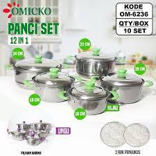 OMICKO PANCI SET + SARINGAN PANCI SERBAGUNA PANCI KUKUS SET PANCI REBUS AIR