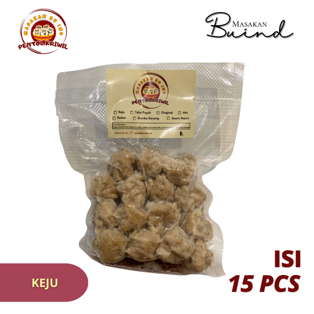 

Bakso Pentol Kriwil / Cilok Kriwil Frozen Keju (isi 15pcs)