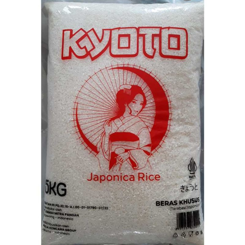 

Kyoto Japonica Rice 5KG / BERAS JEPANG 5KG KYOTO / TARABAS / BERAS BENTO/ BERAS SUSHI/ BERAS ONIGIRI