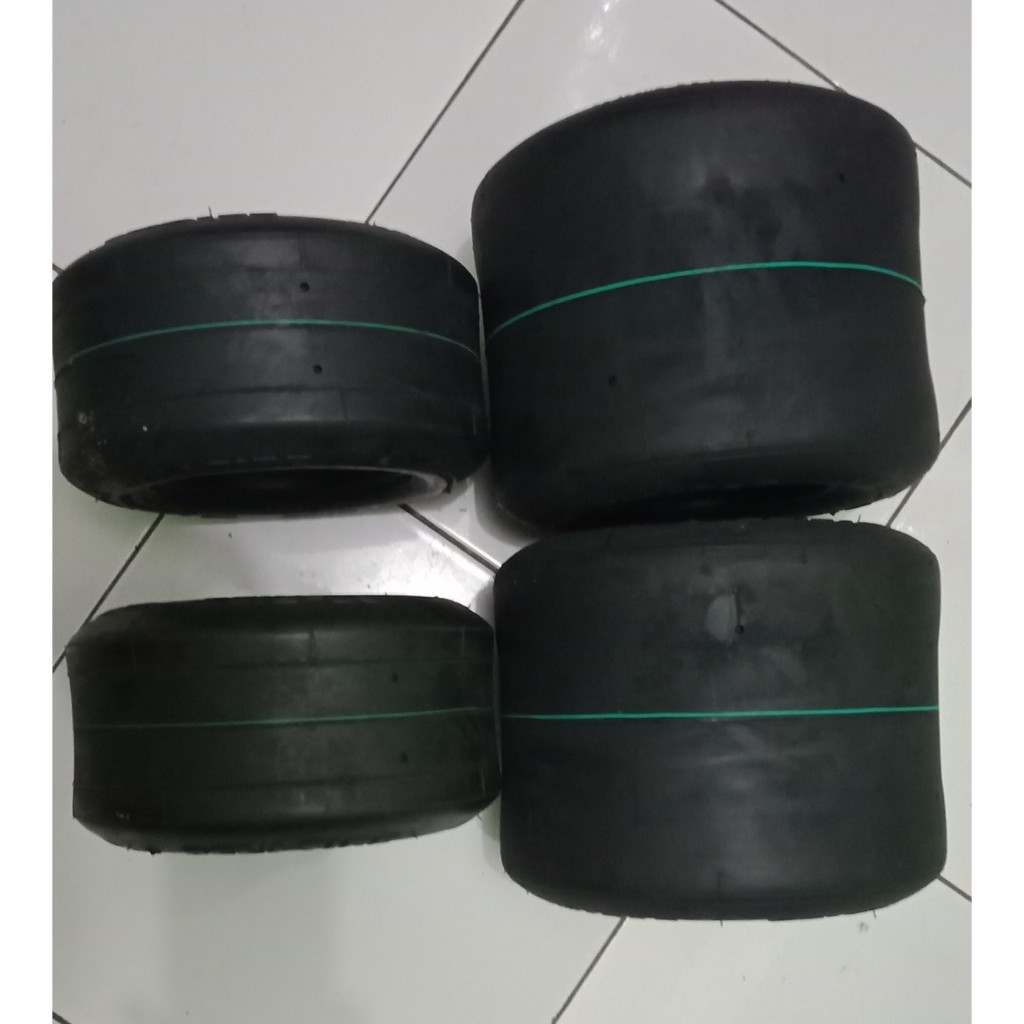 Satu Set Ban Gokart ring 5 isi 4pcs 2 depan dan 2 belakang Tubeless tipe R