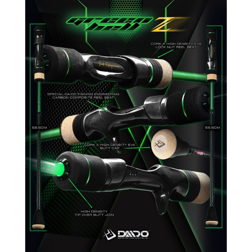 Joran Jigging / Overhead DAIDO GREEN HELL Z FUJI 632 | Gratis Packing Pipa Kone