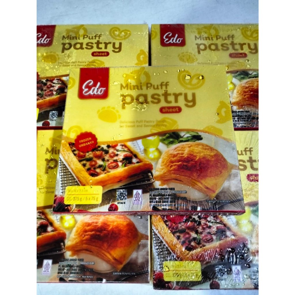 

EDO Mini Puff Pastry Sheet Adonan Kulit Pastry Lembaran 375 gr