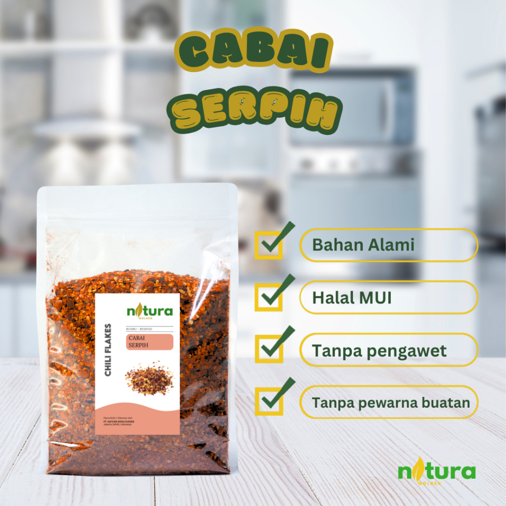 

Natura Golden Cabai Serpih