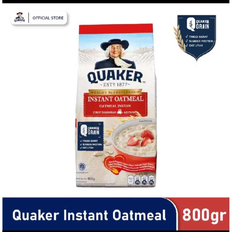 

Queker oatmeal ukuran 800gram