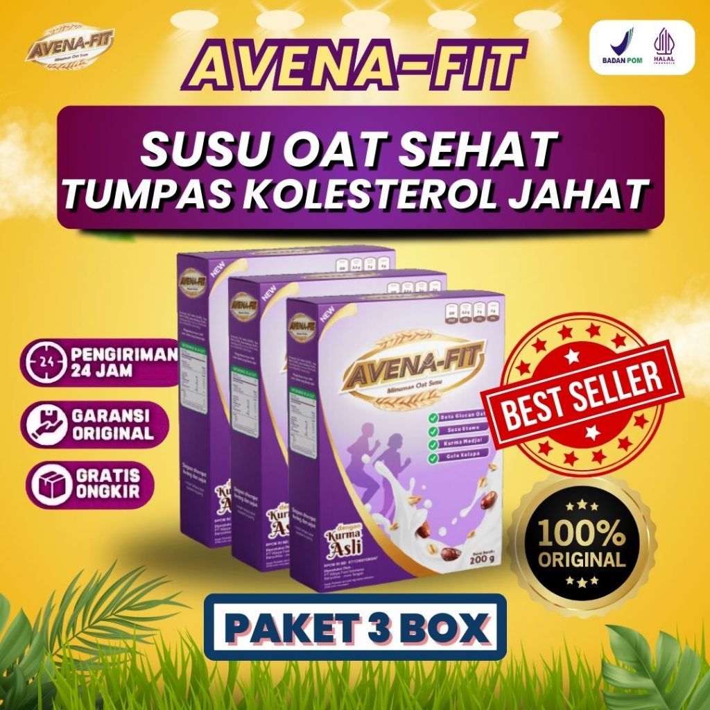 

Avenafit Paket Hemat 3 Box - Menu Sarapan Sereal Susu Sehat Bantu Tuntaskan Kolesterol Tinggi