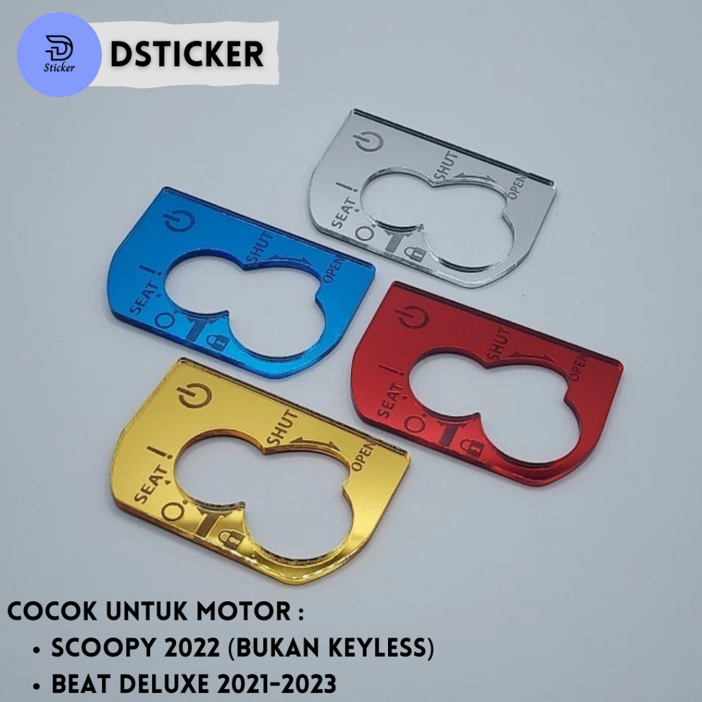 Emblem Kunci Kontak Akrilik Beat Deluxe Scoopy 2021 - 2023