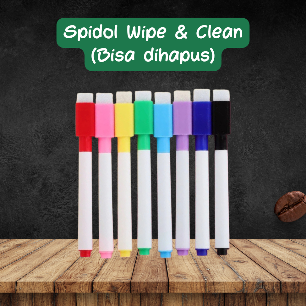 

Spidol Wipe & Clean (Bisa Dihapus) plus Magnet