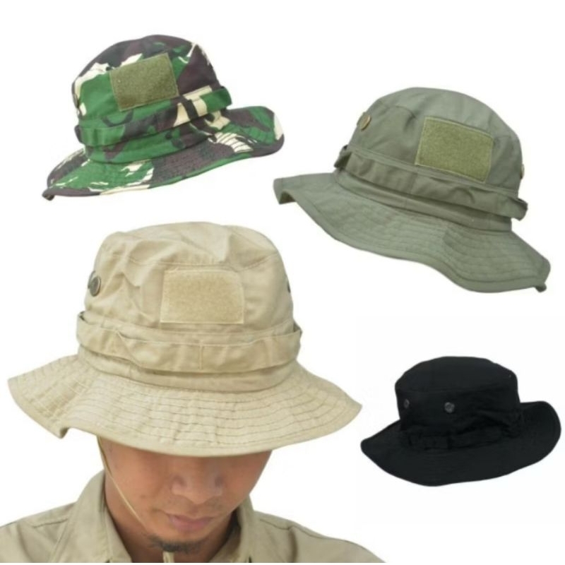 TOPI RIMBA POLOS | TOPI RIMBA LORENG