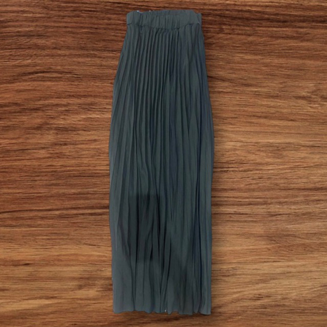 Rok Plisket Hijau Army