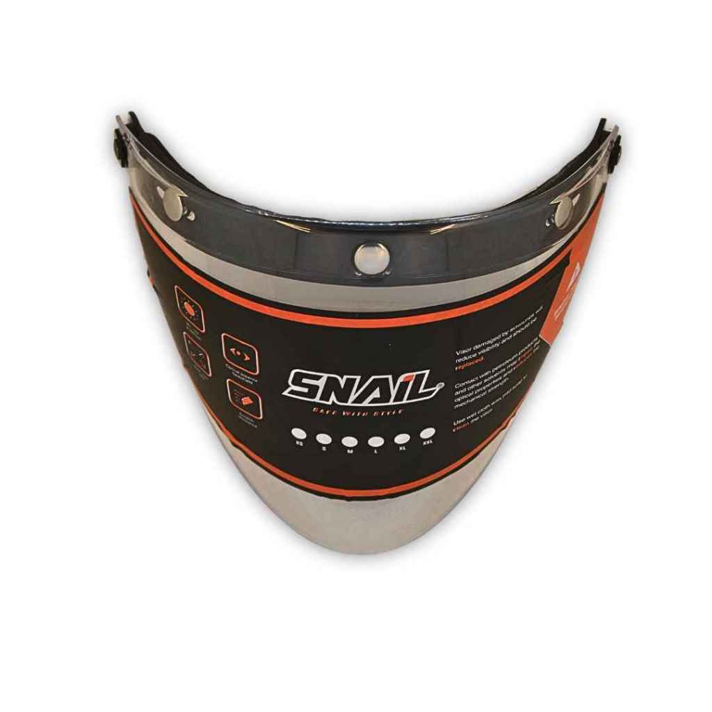 KACA / VISOR BOGO SNAIL FLAT CLEAR / SMOKE ORIGINAL