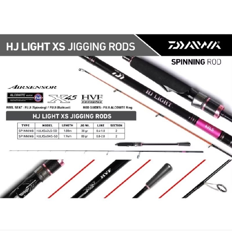 Joran Light Jigging DAIWA HJ LIGHT XS | Spining | Overhead