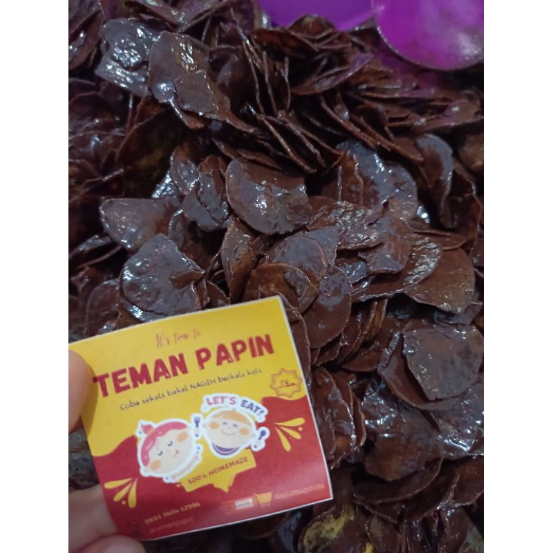 

kripik pisang lumer coklat premium by teman papin