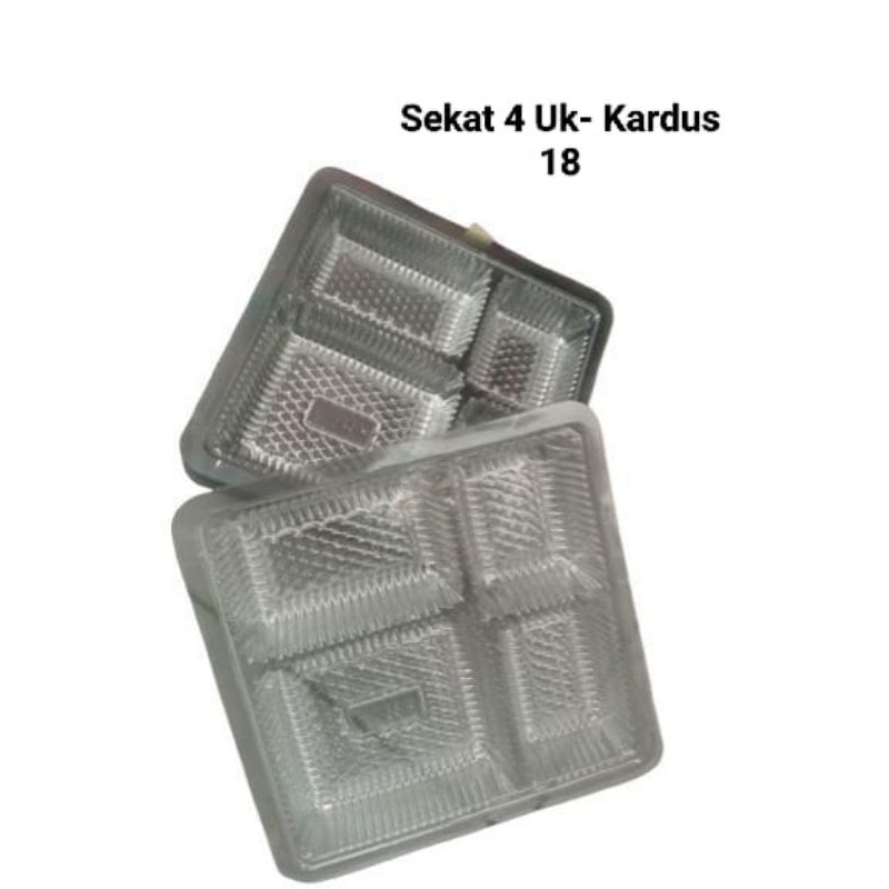 Mika sekat 4/Mika KT-4 UK 18 Bening 18x18 isi 100pcs/slop