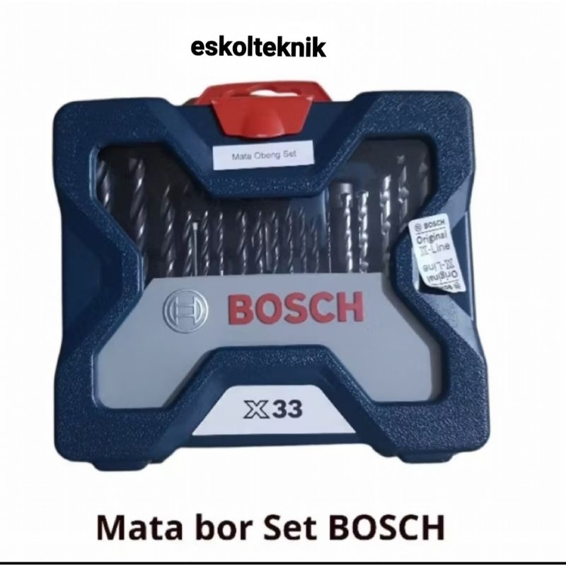 BOSCH X-LINE X33/Mata Bor Set BOSCH 33PCS/Mata Bor dan Mata Obeng Set BOSCH ASLI ORIGINAL