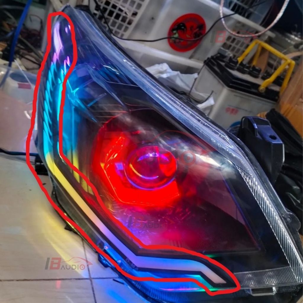 Slim Frame Alis Bawah Lampu LED Mobil Calya Sigra