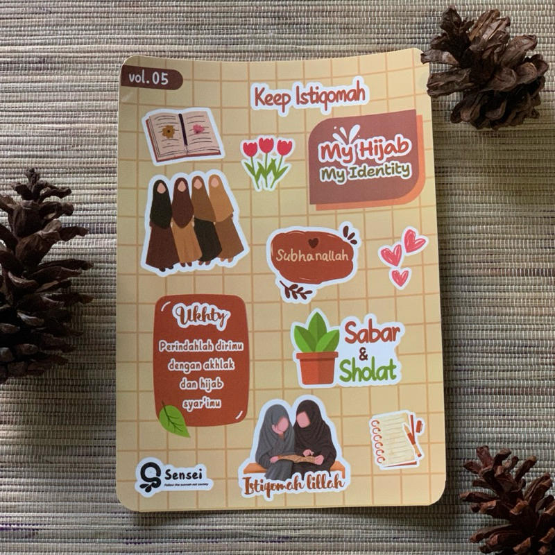 

VOL 5 Stiker Jurnal/Scarpbook/tumbler