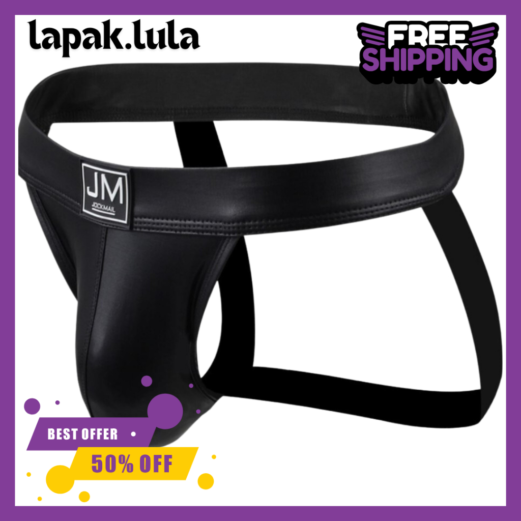 LEATHER LIKE (FAUX LEATHER) JOCKMAIL / CELANA DALAM LEATHER LIKE JOCKMAIL