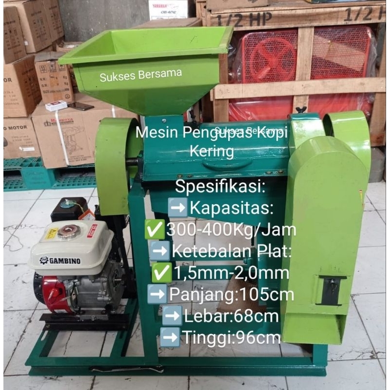 Mesin Pengupas Kopi Kering / Mesin Huller Kopi Kering