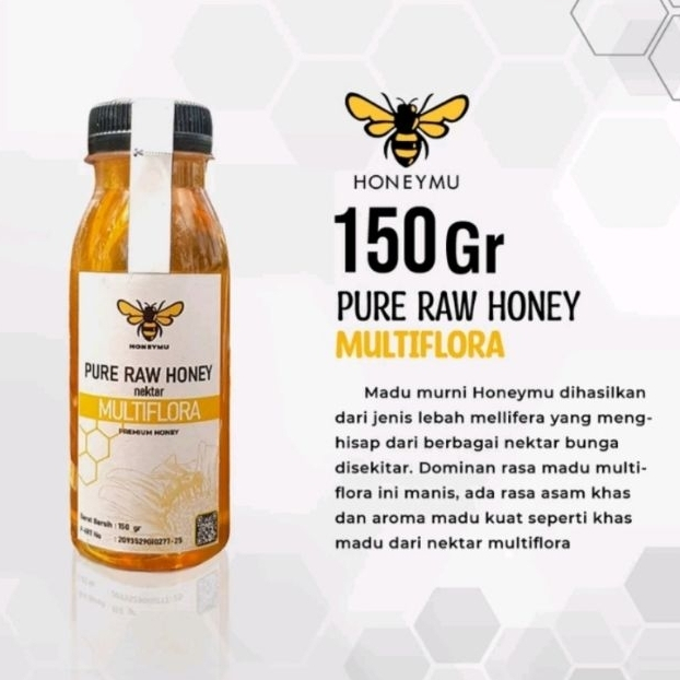 

Madu Cair Murni Asli Nektar Multiflora 150 gr