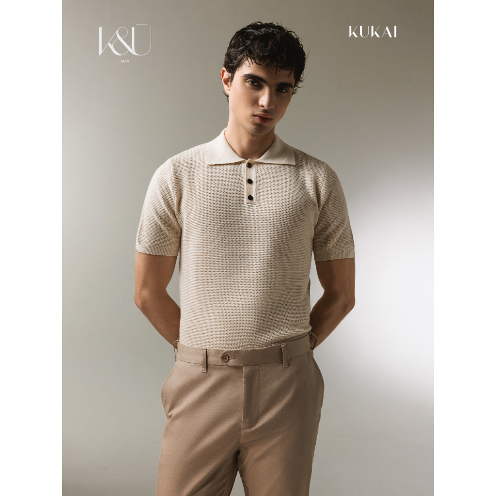 KUKAI Man | Opulent Polo Top - Kaos Polo Rajut Pria