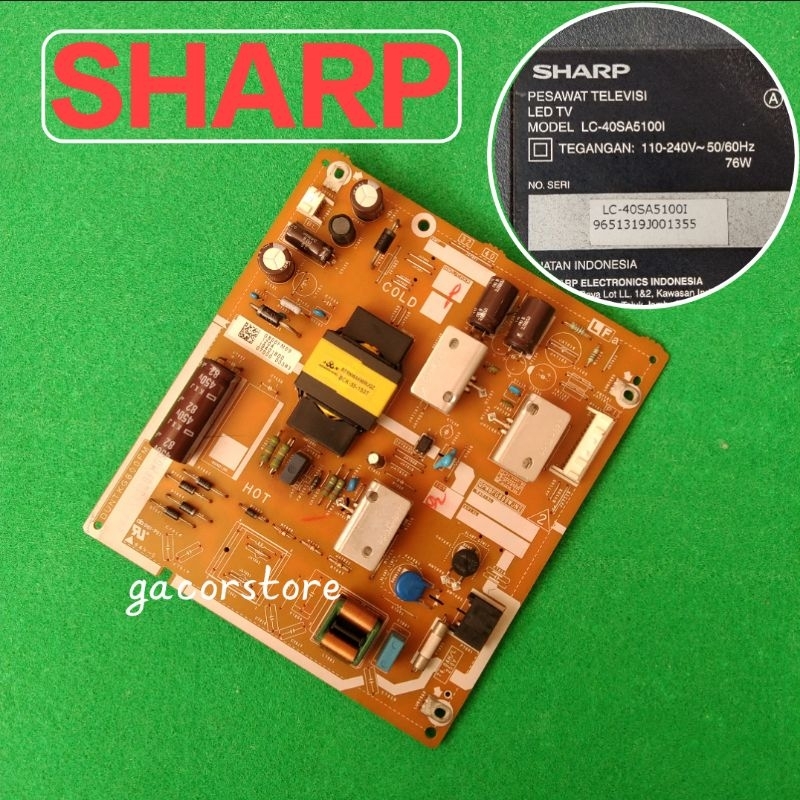 power suplai supply PSU Sharp LC-40SA5100I LC-40SA51001