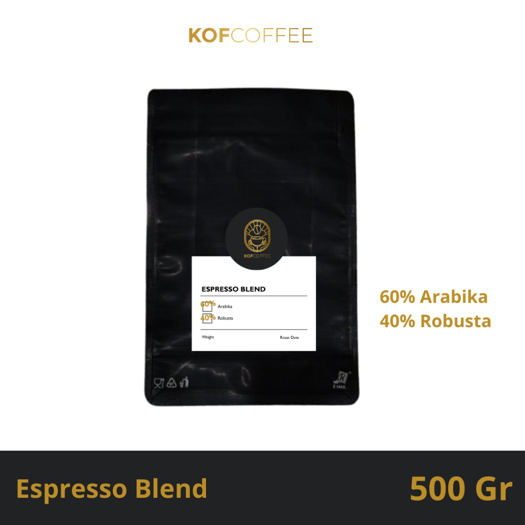 

BIJI KOPI ESPRESSO BLEND - 500 Gram ( Biji / Bubuk ) Latte / Manual Brew / Kopi Susu