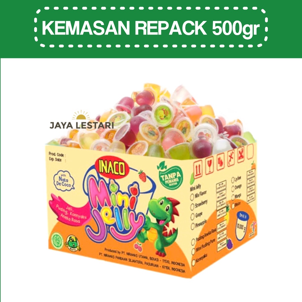 

Inaco Mini Jelly Mix Flavor (Repack 500g)