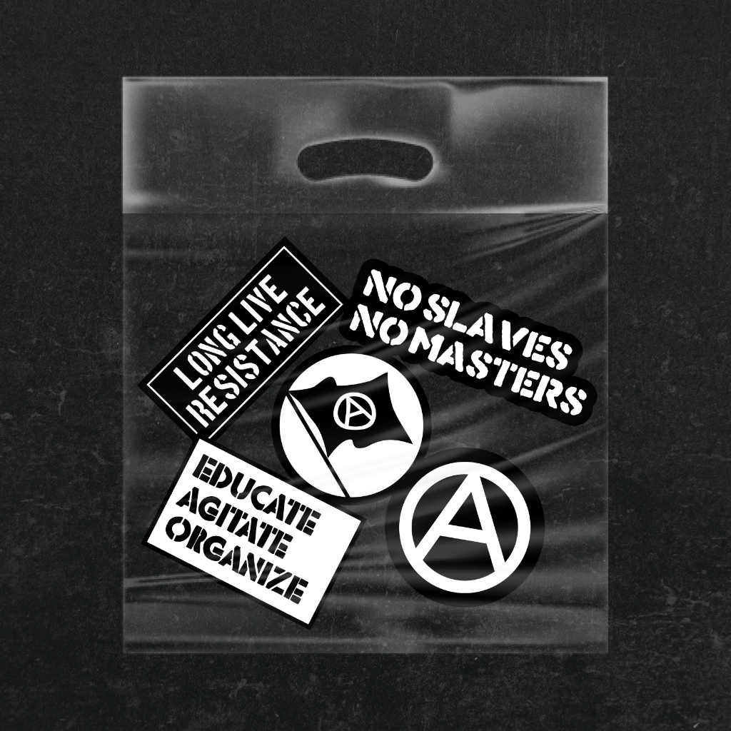 

Sticker Anarki Aktivis Perlawanan Rebel Vinyl Waterproof Anti Air