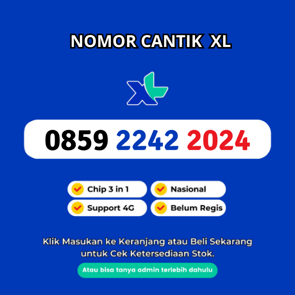 Nomor Cantik XL Seri Tahun Lahir Murah dan Rapi - Nomor Cantik XL Tahun Lahir Murah Bonus Kuota 4GB