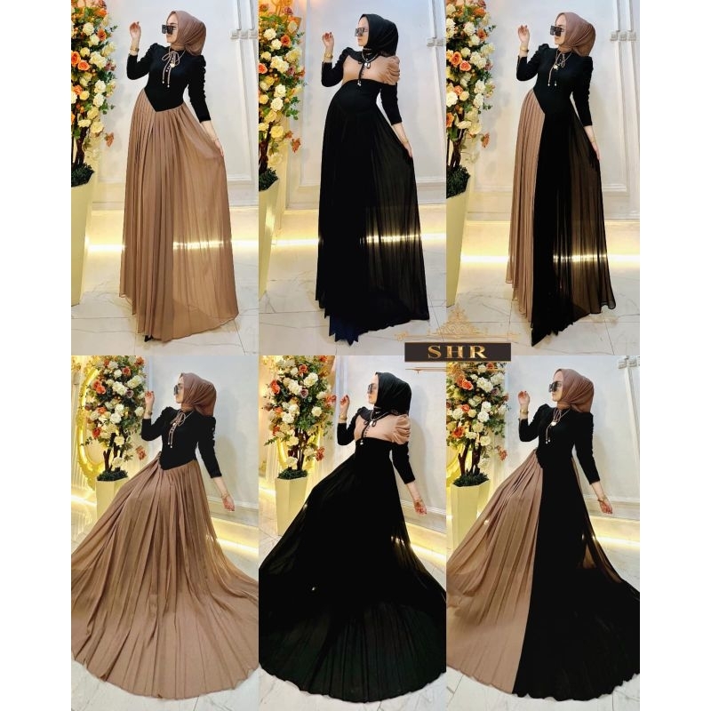 SHR GAMIS LANGSING KAOS RAJUT AWET MUDA