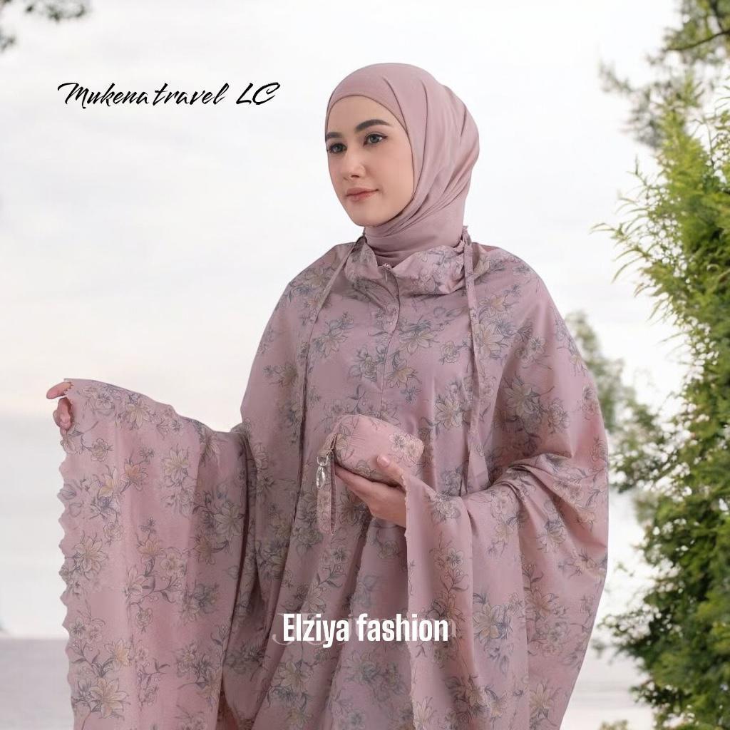 Mukena Travelling Motif Parasut Korea / Mukena Parasut Travel Packing Kecil / Mukena Travel Mini