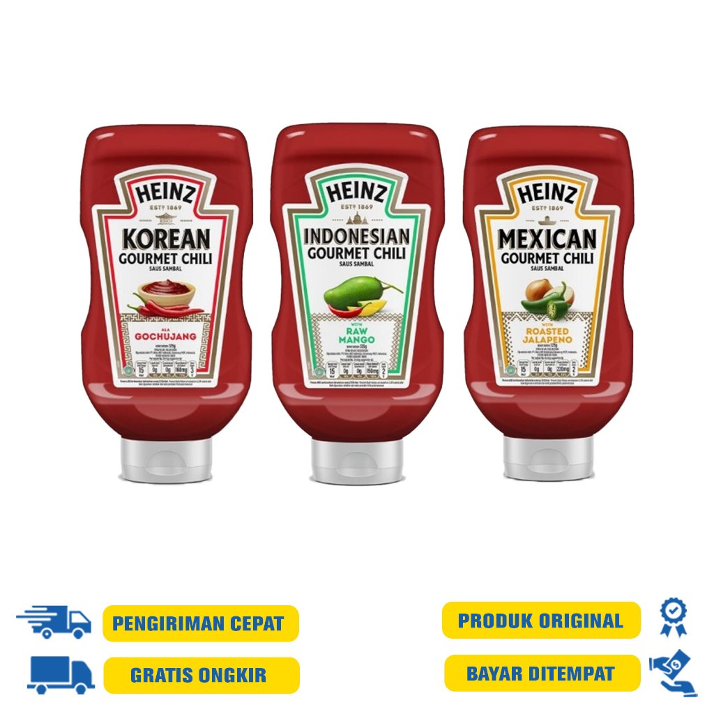 

Heinz Saus 325 G.R - Smoky Jalapeno | Korean gochujang | Tomat