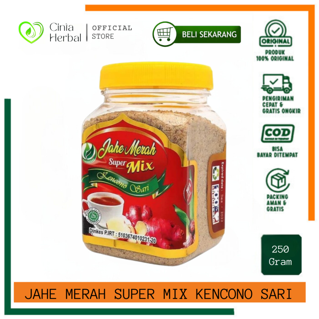 

Jahe Merah Super Mix Kencono Sari 250gr ORIGINAL