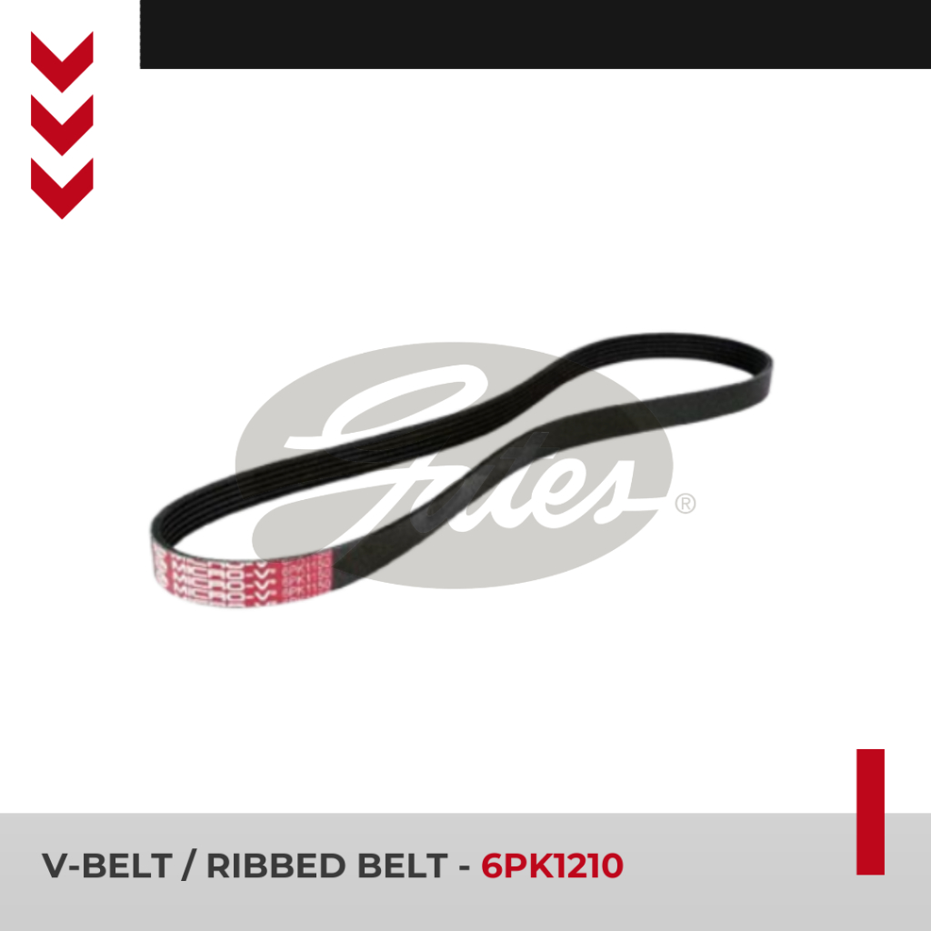 Gates V Belt Wuling Almaz Cortez MPV V-Belt 6PK1210 / Van Belt Mobil