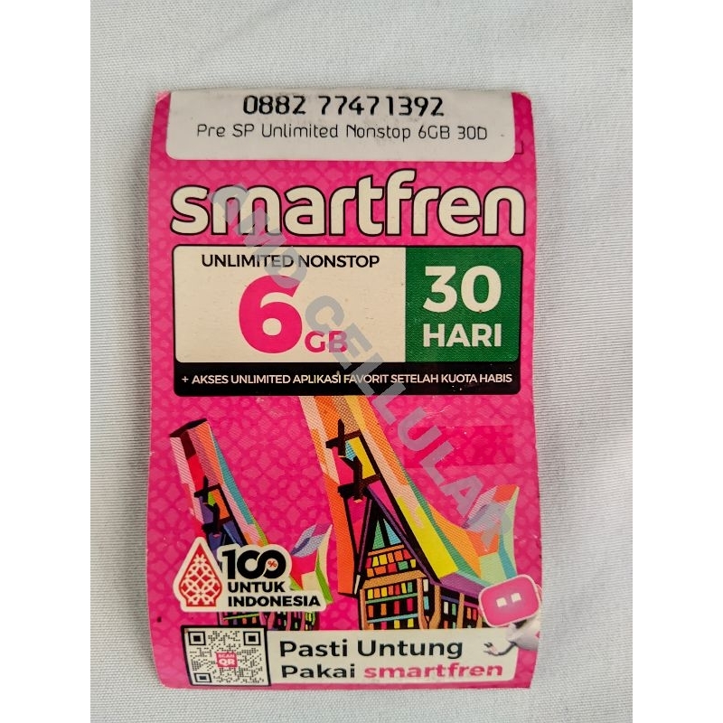 Perdana Smartfren 6GB unlimited