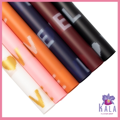 

20 Lembar Kertas Buket Love Cellophane Flower wrapping kb6097