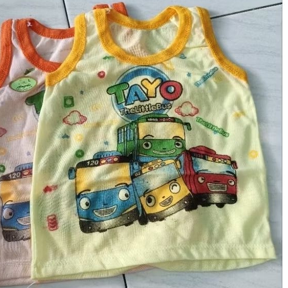 Kaos dalam anak laki-laki singlet Tayo