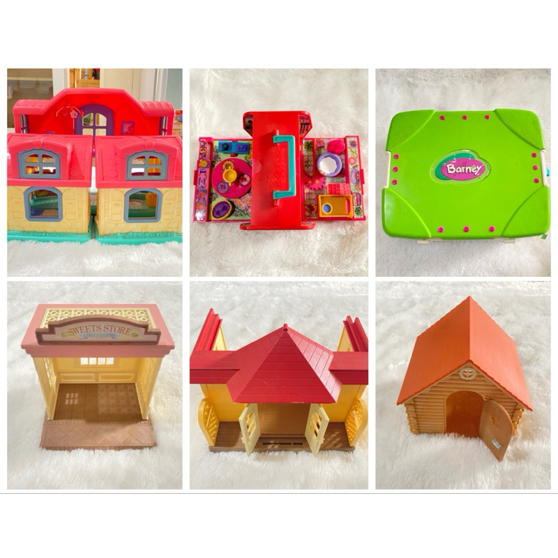 rumah house playset fisher price little people sweet vintage pound pretty pet show barney&friend car
