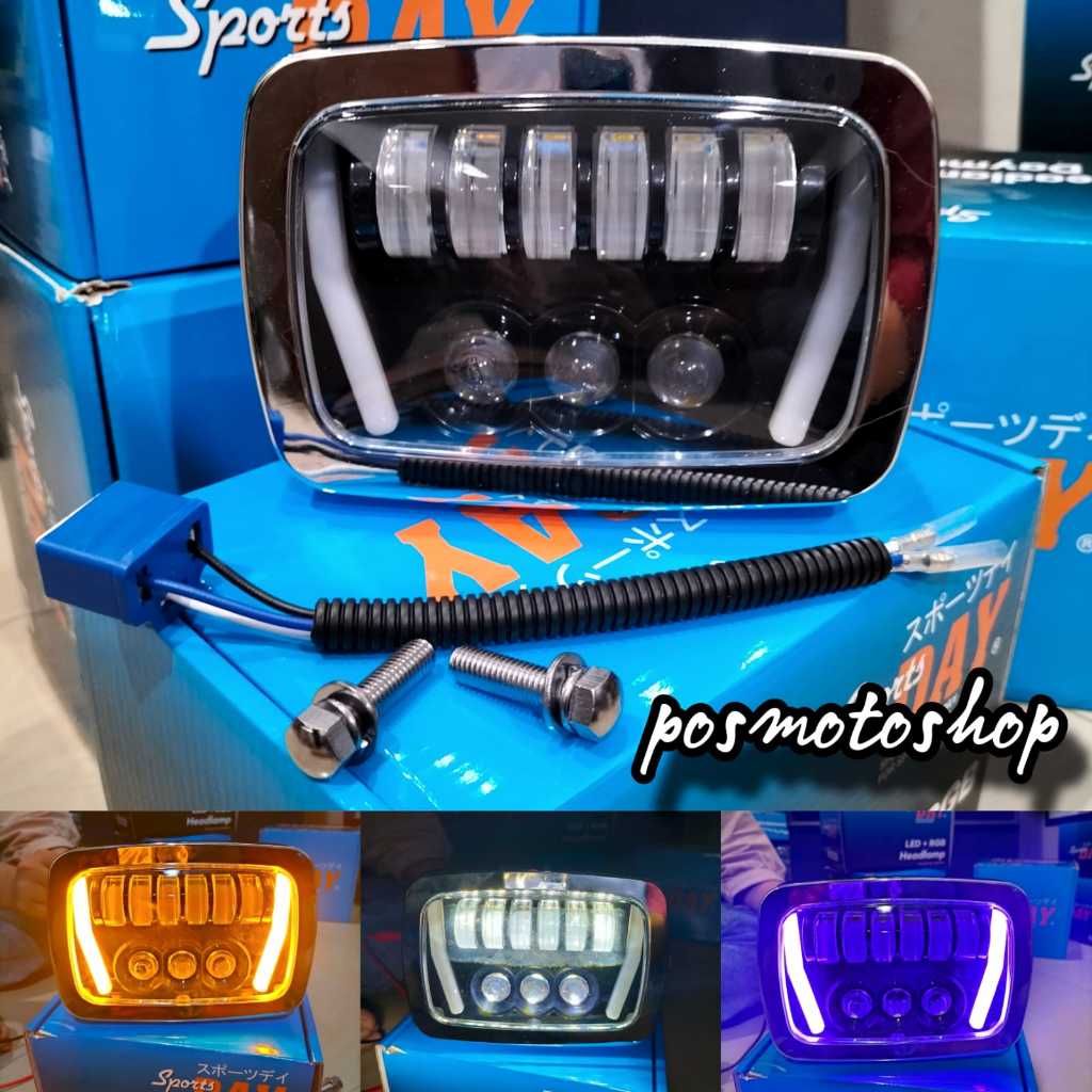 Lampu Depan DayLED Win100 / Win Old Fungsi Sein Headlamp LED Win100 SportsDAY