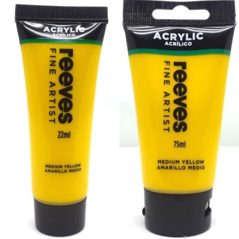 

Reeves Acrylic Paint 75ml / 22ml Medium Yellow