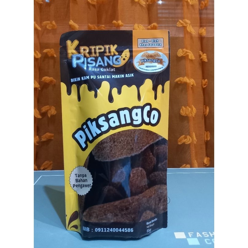 

Piksangco Kripik Pisang Rasa Coklat Asik