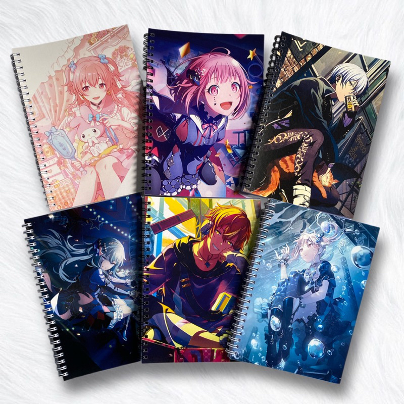 

NoteBook Spiral A5 Game Project Sekai PJSK Buku Catatan Sekolah Murah Airi Akito An Emu Ena Haruka Honami Ichika Kanade Kohane Mafuyu Minori Mizuki Nene Rui Saki Shiho Shizuku Toya Tsukasa