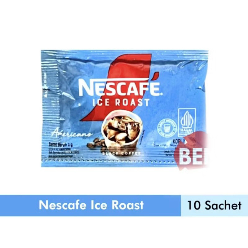 

NESCAFE ICE ROAST AMERICANO BARU ISI 10 SACHET