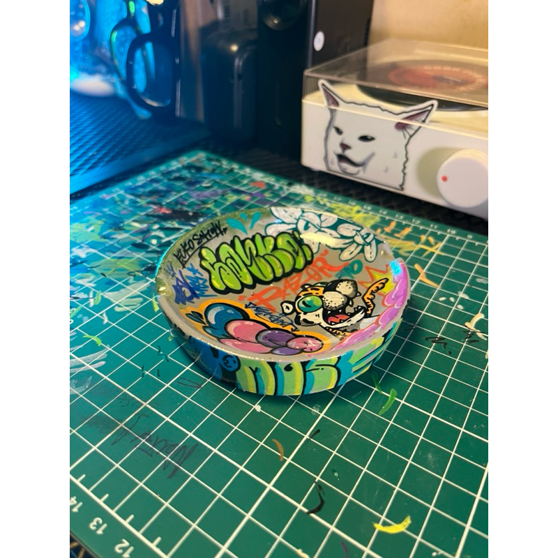 Asbak Graffiti | Ashtray | Asbak | Clay | Clay art | Clay custom | Asbak Skena | Asbak Y2K